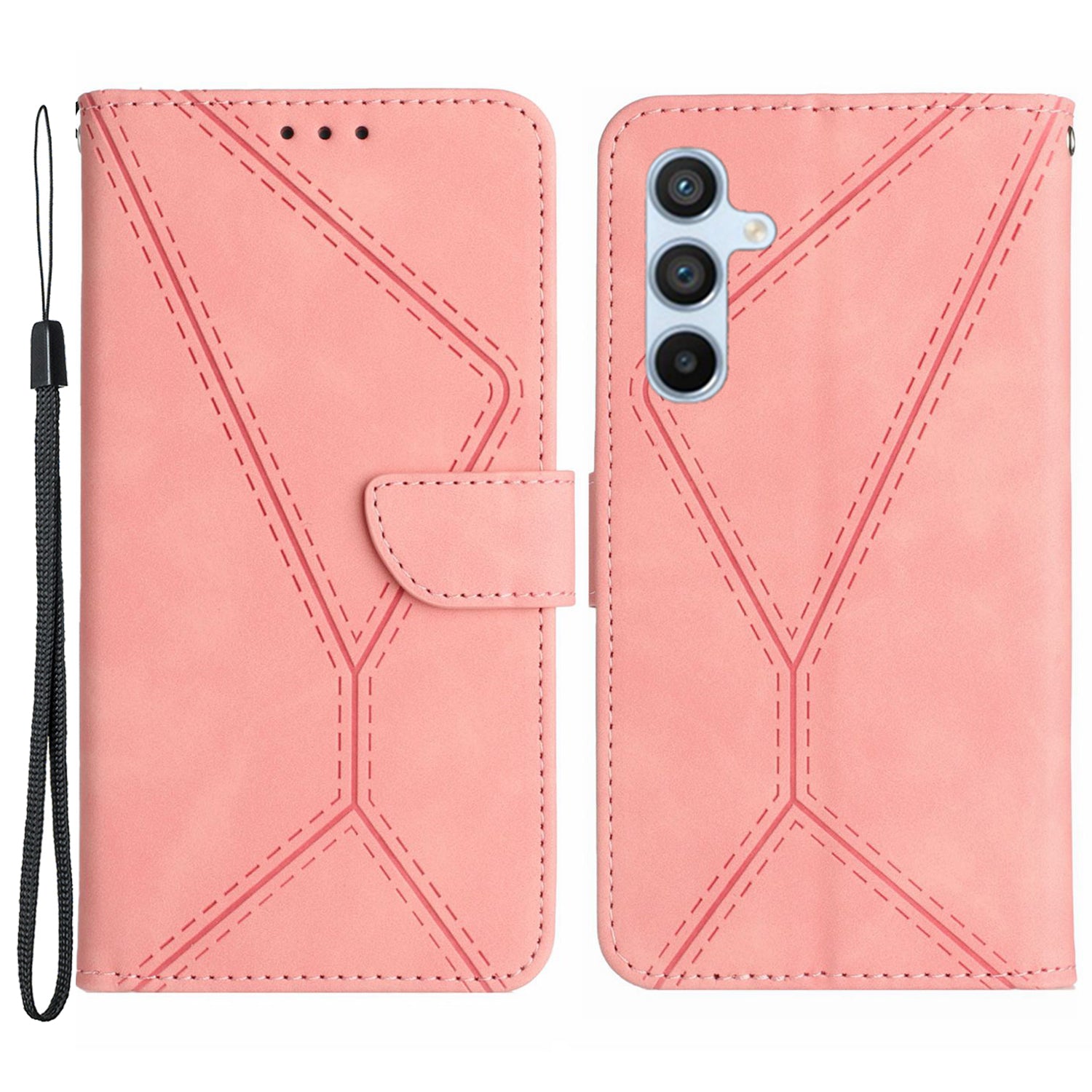 HT05 Wallet Phone Case for Samsung Galaxy A34 5G PU Leather Case Skin-touch Phone Shell with Strap HT05 Wallet Phone Case for Samsung Galaxy A34 5G PU Leather Case Skin-touch Phone Shell with Strap